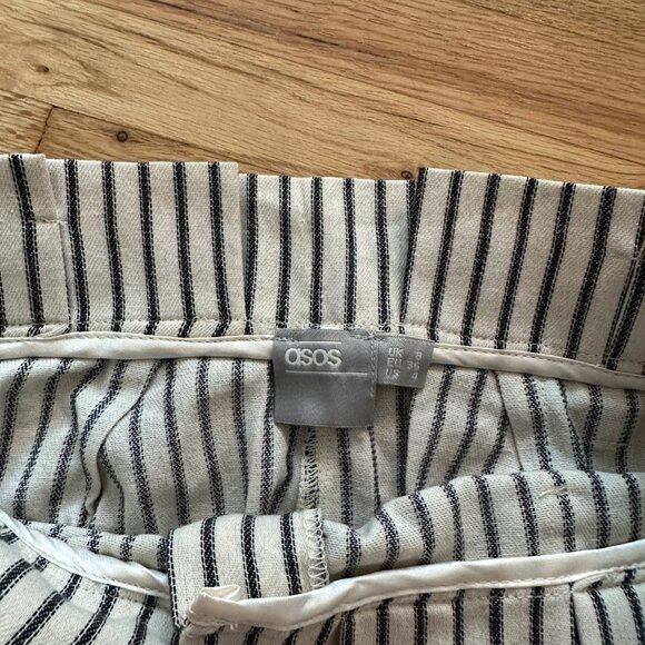 Asos Striped Paper Bag Shorts - Picture 5 of 5
